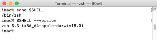 macOS Default Terminal